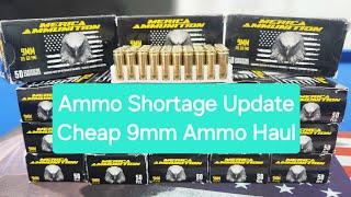 Ammo Shortage update/ Cheap online 9mm Ammo Haul