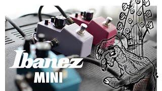 Ibanez Mini pedals super metal, chorus and analogue delay