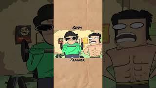 GYM WORk OUT #cartoonwala251 #cartoonwala #shorts #shortsfeed #shortsviral #gym #gymworkout #trend