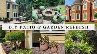 DIY PATIO AND GARDEN REFRESH | CLEAN & DECORATE | QUICK & EASY OUTDOOR PROJECTS #outdoors