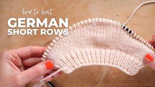 How to knit German short rows