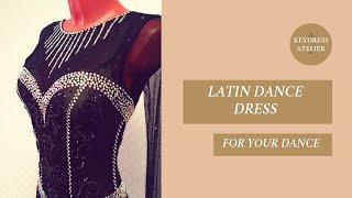 Black Latin dance dress