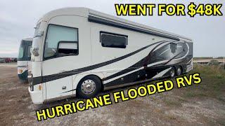 Hurricane Flooded RVs Are They Worth Bidding on? IAA Yard