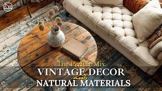 Perfect Blend: Vintage Interior Decor with Natural Elements