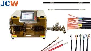 АВТОМАТИЧЕСКИЙ СТАНОК МЕРНОЙ РЕЗКИ И ЗАЧИСТКИ КАБЕЛЯ丨JCW-CS15N丨МЕРНАЯ РЕЗКА И ЗАЧИСТКА ПРОВОДА