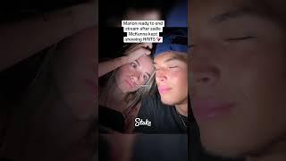 Marlon ready to end stream after sadie McKenna kept showing HINTS ️‍🩹#marlon #sadiemckenna #shorts