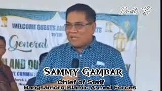 BIAF Chief of Staff Sammy Gambar | Bityala pantag sa Prinsipyo | ctto Abdulbasit R. Benito Facebook