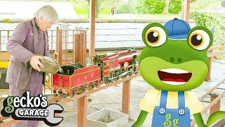 Gecko And The Mini Train | Gecko 2D | Learning Videos for Kids