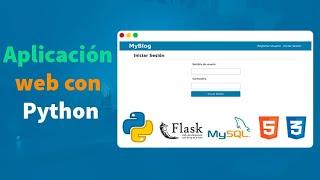 Aplicación web con Python - MySQL - Flask - SQLAchemy | Crea un Blog completo