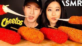 ASMR HOT CHEETOS MOZZARELLA CORN DOGS with STEPHANIE SOO