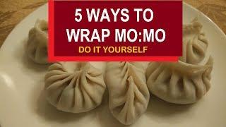 Easy 5 momos shape - how to fold momos