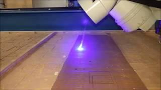 Mach3 - 2.5W Laser Module on CNC Router - Laser engraving test