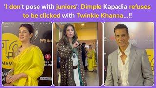 'I don't pose with juniors': Dimple Kapadia refuses to be clicked with Twinkle Khanna….!!