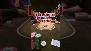 Full house vs flush #poker #pokerlife #pokerplayer #casino #pokernight #pokerhand