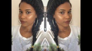 Kinky Curly Yaki Clip Ins Review + Dutch Braid Look