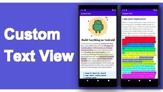 How to Design Android TextView using Kotlin | Create Custom TextView, Highlighted TextView