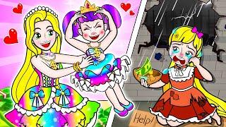 [paper doll] The Lesson That Changed Rapunzel and Her Daughter’s Life | Rapunzel's Family