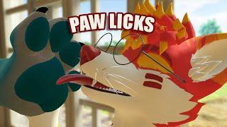 [Furry ASMR] Paw Licking/Licks  (Intense Maw Sounds) [3DIO Mono]