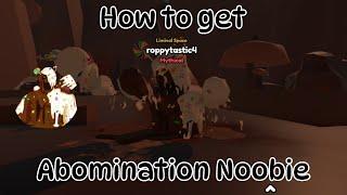 How to get Abomination Noobie in Find The Noobies Morphs (Roblox)