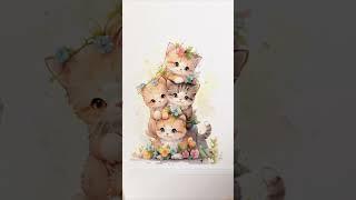 Cute Cat Wall Stickers #shorts #cats #cute