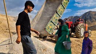 Adventure with Amir's daughter to empty the sand and build a house