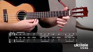 "You Are My Sunshine" on #Ukulele | Easy One-String Fingerpicking Play-Along