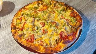 How to make tasty and easy tuna Pizza | طرز تهیه پیتزا تن ماهی خوشمزه