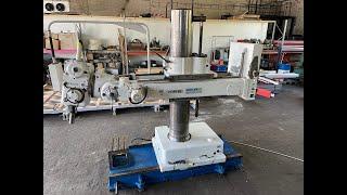 Portable radial drilling machine WEILER VOM 50 testing under power