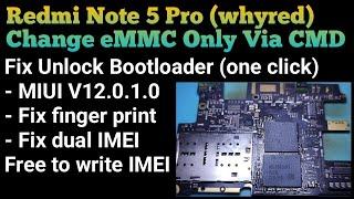 Change eMMC Only Redmi Note 5 Pro Without Box via CMD | Fix Dual IMEI | Fix All Bug @mobilecareid