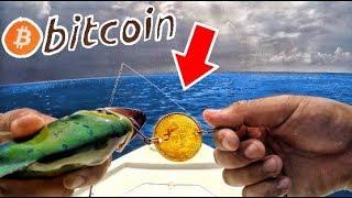 Bitcoin Fishing Lure Catches Big Fish! Fishing Challenge Suprise Outcome!!