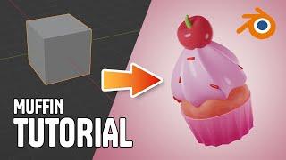 Blender Tutorial: Easy 3D Muffin for Beginners