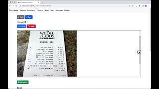 Automated purchase data entry from paper receipt to MySQL database using AI