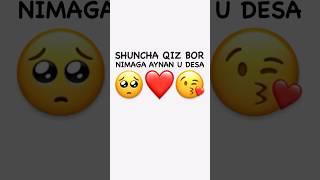 SHUNCHA QIZ BOR NEGA AYNAN U ️ | #rek #uzbek #reels #tiktok #instagram #youtubeshorts