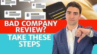 How to Handle Negative Company Reviews