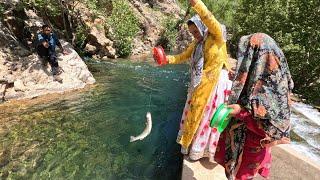 Iranian Nomads Fishing & Barbecue _ Nomadic & Village Lifestyle Of Iran