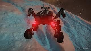 Elite Dangerous - Jump - SRV up on 14 km from a fumorola/ Отрыв от поверхности