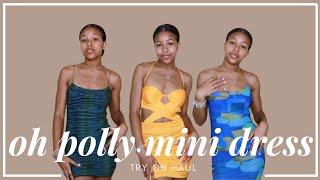 try on haul: oh polly mini dresses | Aria Rideaux