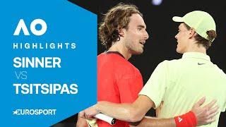 Jannik Sinner vs Stefanos Tsitsipas | Australian Open Charity Match 2025 Highlights 