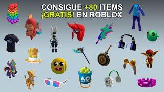 CONSIGUE MAS DE 80 ITEMS GRATIS EN ROBLOX | Junio 2024