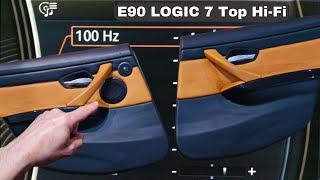 Retrofit Logic 7 loudspeakers on BMW e90 rear door panels