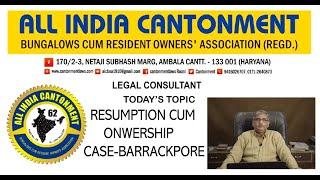 89. OLD GRANT CUM LEASE HOLD BUNGALOWS RESUMPTION CASES OF BARRACKPORE PART-IV
