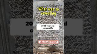 What is Written in Stone can and was Censored from History #shorts