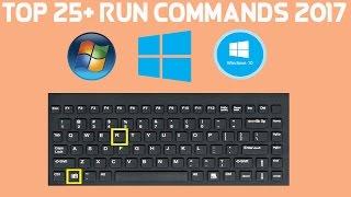 Top 25+ Run Commands Every Windows User Should Know 2017!!!!