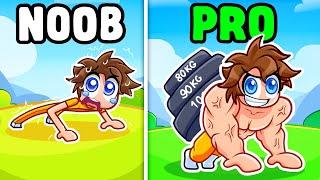 I Went NOOB to PRO in Roblox Push Ups Simulator…