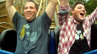 Wooden Warrior POV Onride Roller Coaster Front Seat Quassy Amusement Park Gravity Group 1080p HD