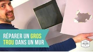 Comment réparer un gros trou dans un mur de gypse (placo)!