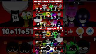 NEW!  ALL SIMON TREATMENT ? VS ALL NEW JEVIN TREATMENT ?  #incredibox #sprunkimod #sprunkisong