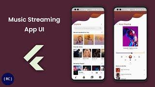 Online Music Streaming App UI in Flutter