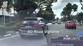 6jun2025  ang mo kio ave 3 #SMC267C bmw x 1 fail to give way to oncoming vehicle
