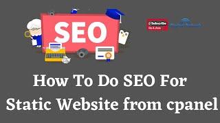 How To Do SEO For Static Website from Cpanel | SEO Tutorial | Digital Rakesh